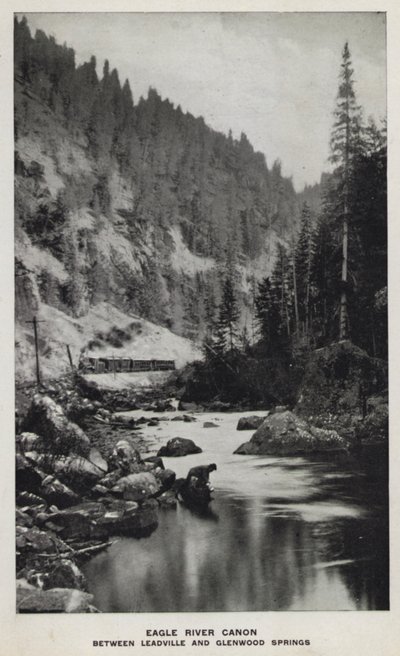 Cañones de Colorado: Eagle River Canon, entre Leadville y Glenwood Springs de William Henry Jackson