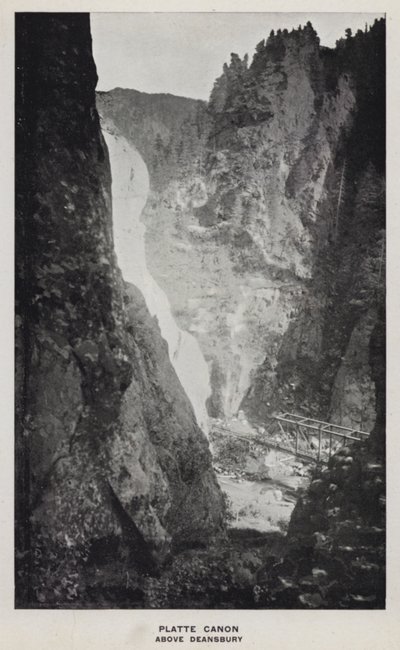 Cañones de Colorado: Platte Canon, Sobre Deansbury de William Henry Jackson