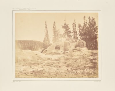 Cráter del Géiser de la Gruta de William Henry Jackson