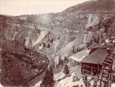 Gilman y el Cañón del Río Eagle, c.1880-90 de William Henry Jackson