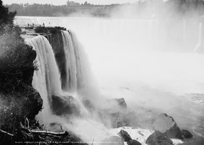 Cataratas Horseshoe desde Goat Island, Niagara, c.1880-97 de William Henry Jackson