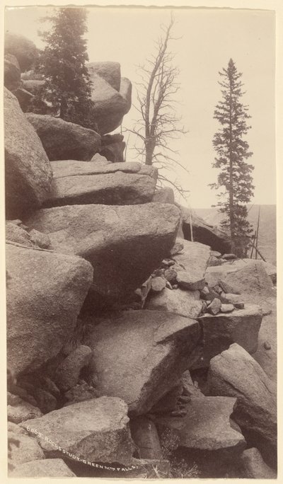 [Estudio de rocas, Green Mountain Falls, Colorado] de William Henry Jackson