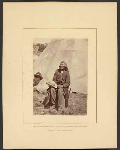 [Washakie o Shoots the Buffalo Running, Shoshone, Wind River Mountains, Wyoming]. de William Henry Jackson