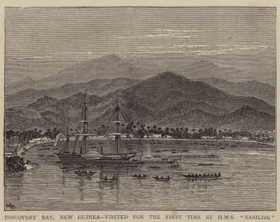 Bahía del Descubrimiento, Nueva Guinea, visitada por primera vez por el HMS Basilisk de William Henry James Boot