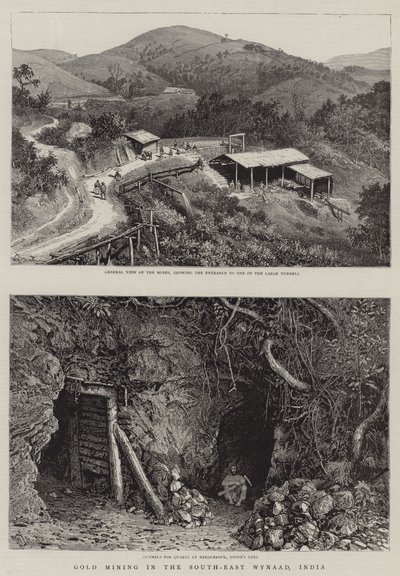 Minería de Oro en el Sureste de Wynaad, India de William Henry James Boot