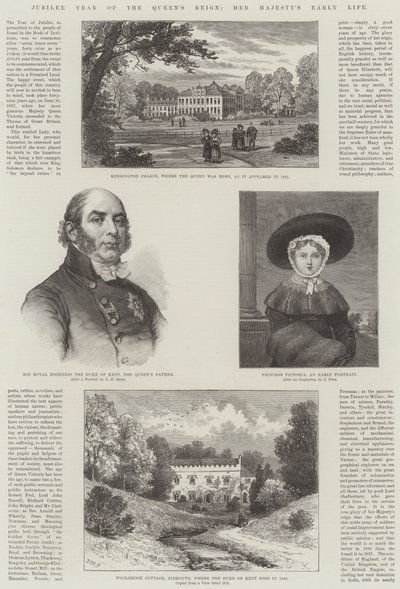 Año del jubileo del reinado de la reina, la vida temprana de Su Majestad de William Henry James Boot