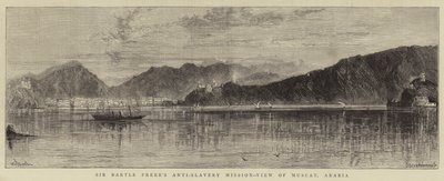 Misión Antiesclavista de Sir Bartle Frere, Vista de Mascate, Arabia de William Henry James Boot