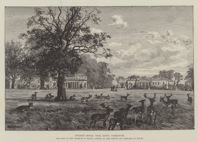 Studley Royal, cerca de Ripon, Yorkshire, la Residencia del Marqués de Ripon, visitada por el Príncipe y la Princesa de Gales de William Henry James Boot