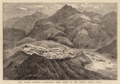 La Campaña Afgana, Fuerte Jugdulluck, Escena de los Recientes Ataques Ghilzai de William Henry James Boot