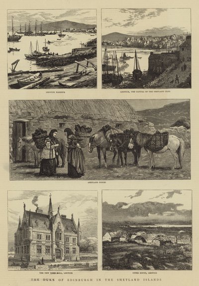El Duque de Edimburgo en las Islas Shetland de William Henry James Boot