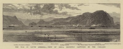 La guerra en Sudamérica, vista de Arica, recientemente capturada por los chilenos de William Henry James Boot