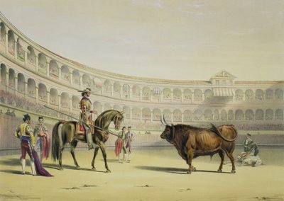 Picador desafiando al toro, 1865 de William Henry Lake Price