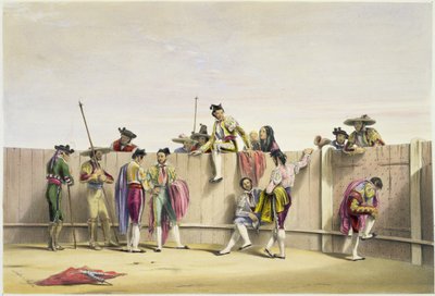 Torero descansando entre los toros, 1865 de William Henry Lake Price