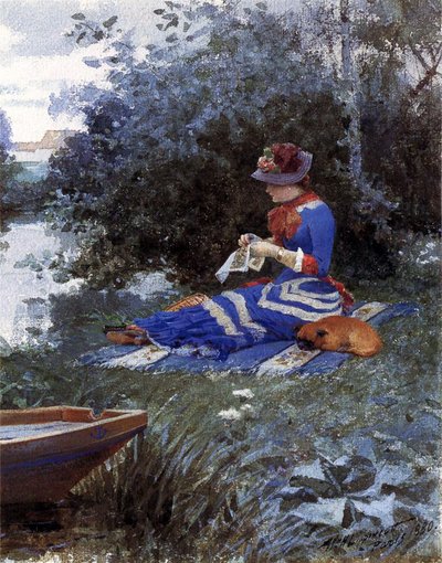 Una tarde tranquila, 1880 de William Henry Lippincott