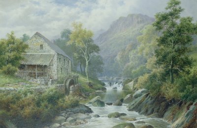 Viejo molino en desuso, Dolgelly de William Henry Mander