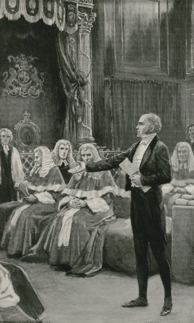 El Conde Grey apela al Banco de Obispos para aprobar la Ley de Reforma de William Henry Margetson