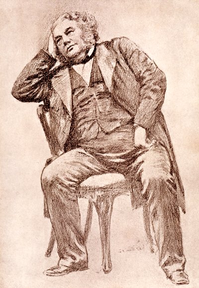 Mark Lemon, editor del siglo XIX de la revista Punch, 1909 de William Henry Margetson