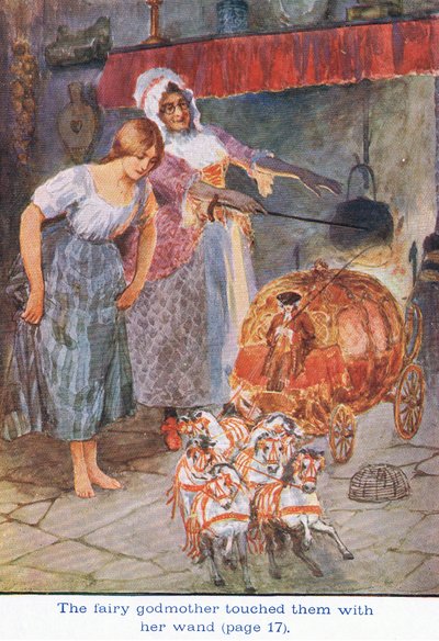 El Hada Madrina los tocó con su Varita, Cenicienta, 1925 de William Henry Margetson