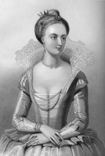 Ana de Dinamarca 1665-1714, reina consorte del rey Jacobo I, 1851 de William Henry Mote