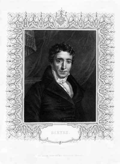 Emmanuel Joseph Sieyes, clérigo y estadista francés, siglo XIX de William Henry Mote