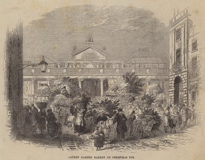 Mercado de Covent Garden en Nochebuena de William Henry Pike