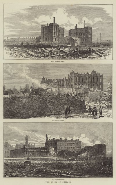 Las ruinas de Chicago de William Henry Pike
