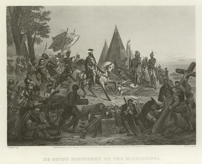 El descubrimiento del Mississippi por De Soto de William Henry Powell