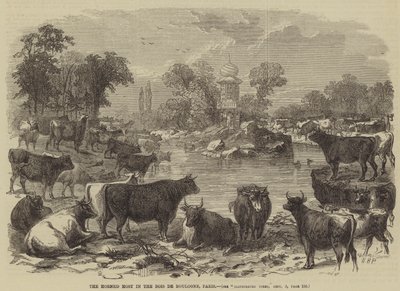 El anfitrión cornudo en el Bois de Boulogne, París de William Henry Prior