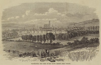 Weissenburg, la escena de la primera victoria del Príncipe de la Corona de William Henry Prior