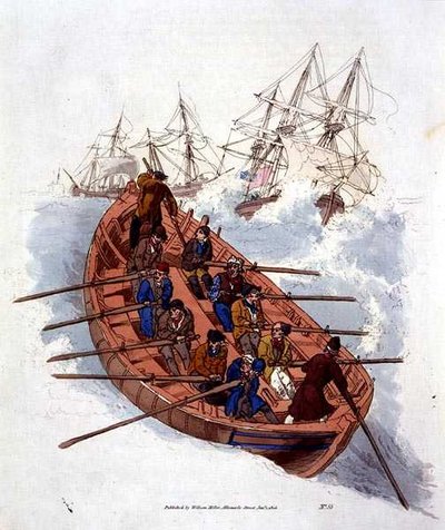 Marineros del bote salvavidas, de 