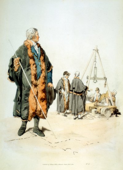 Miembro de un Inquest de Wardmote de Londres con vestimenta oficial, 1808 de William Henry Pyne