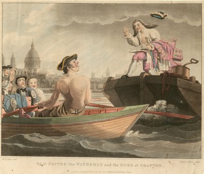 Old Copper el Aguador y el Duque de Grafton de William Henry Pyne