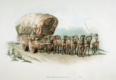 Carro de escenario, 1805 de William Henry Pyne