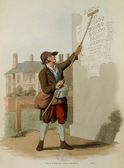 El pegador de carteles de 