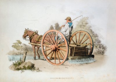 Carro de riego para mantener el polvo en las carreteras, 1808 de William Henry Pyne