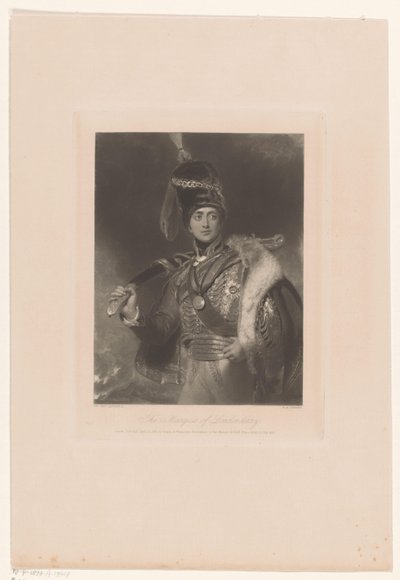 Retrato de Charles William Vane interpretado como Charles William Stewart El marqués de Londonderry (título sobre el objeto) de William Henry Simmons
