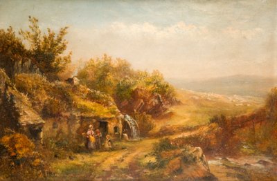Cabaña y Rueda de Molino de William Henry Vernon