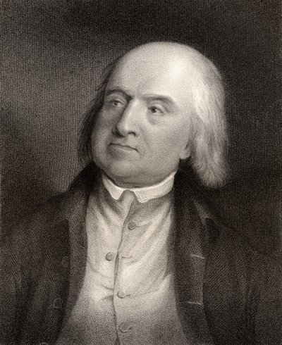 Jeremy Bentham, grabado por S. Freeman (1773-1857) de 