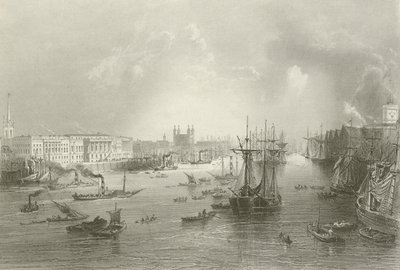 El Puerto de Londres de William Henry after Bartlett