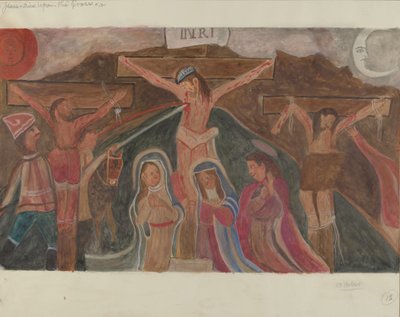 Estación de la Cruz No. 12: Jesús Muere en la Cruz, c. 1936 de William Herbert