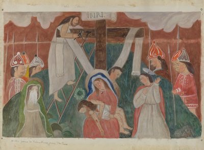 Estación de la Cruz No. 13: Jesús es bajado de la cruz de William Herbert