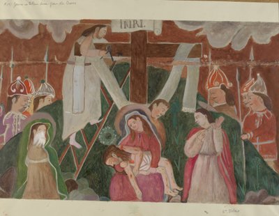 Estación de la Cruz No. 13: Jesús es bajado de la cruz, c. 1936 de William Herbert