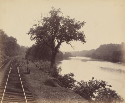 El Lehigh, en Turkey Run,c. 1895 (foto) de William Herman Rau