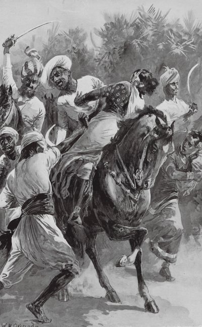 Mahratta Freebooters on a raiding Expedition (litografía) de William Heysham (after) Overend