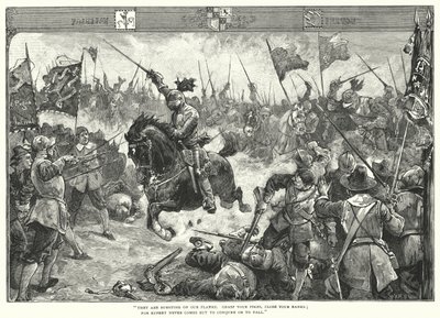 La batalla de Naseby de William Heysham (after) Overend