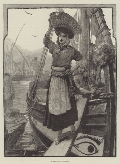 Una Pescadora de Lisboa de William Heysham Overend
