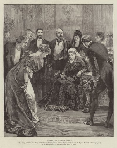 Becket, en el Castillo de Windsor de William Heysham Overend
