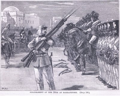 Desarme del 26 en Barrackpore 1857 AD de William Heysham Overend