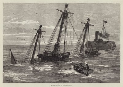 Buzos Trabajando en el HMS Eurydice de William Heysham Overend