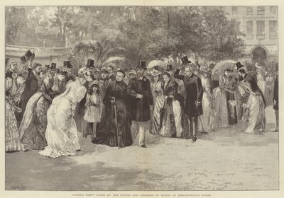 Fiesta en el Jardín ofrecida por el Príncipe y la Princesa de Gales en Marlborough House de William Heysham Overend